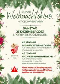 2023 Weihnachtskino mit Gl&uuml;hweinparty TSV